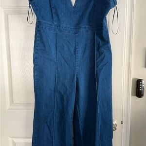 Fashion Nova Indigo Denim Jumpsuit